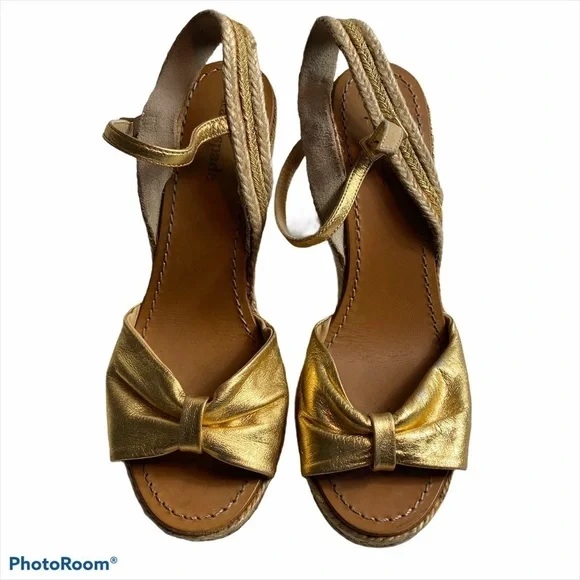 Kate spade leather wedges size 8.5 - Picture 2 of 9